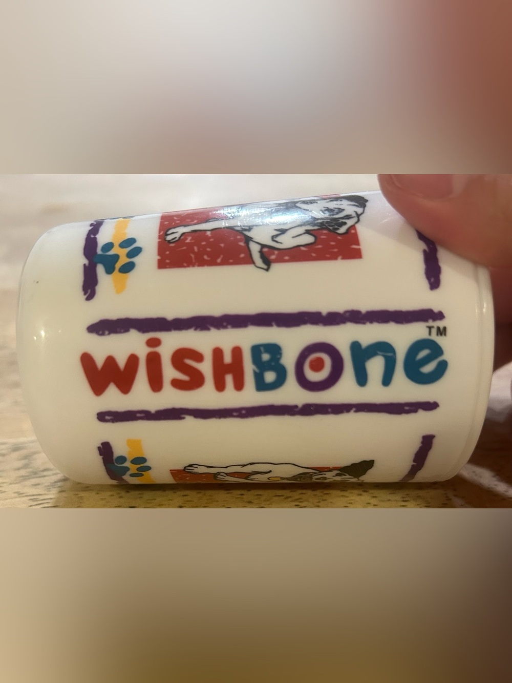 1997 Big Feats Plastic Wishbone Toothbrush Holder  4 Hole Lid